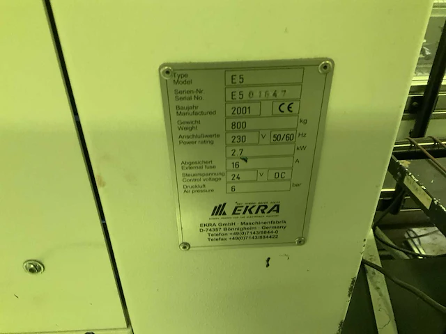 2001 ekra e5 automatic screenprinter met optical positioning - afbeelding 10 van  19