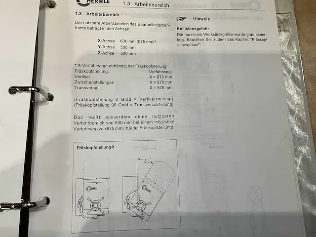 2001 hermle u-630-s cnc bewerkingscentrum - afbeelding 17 van  24