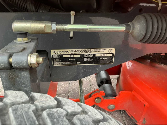 2001 kubota g18 rijdende maaier. - afbeelding 5 van  34