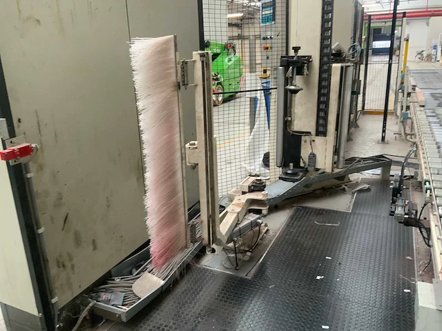 2001 matco sra-lc semi-automatische palletfoliewikkelaar met aan- en afvoerrollenbaan - afbeelding 4 van  24