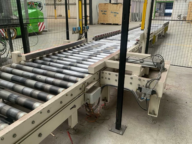 2001 matco sra-lc semi-automatische palletfoliewikkelaar met aan- en afvoerrollenbaan - afbeelding 6 van  24