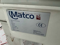 2001 matco sra-lc semi-automatische palletfoliewikkelaar met aan- en afvoerrollenbaan - afbeelding 7 van  24