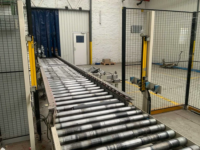 2001 matco sra-lc semi-automatische palletfoliewikkelaar met aan- en afvoerrollenbaan - afbeelding 8 van  24