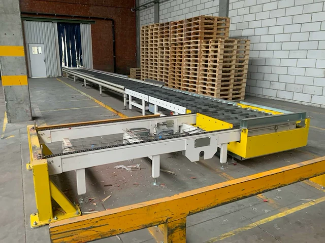 2001 matco sra-lc semi-automatische palletfoliewikkelaar met aan- en afvoerrollenbaan - afbeelding 23 van  24