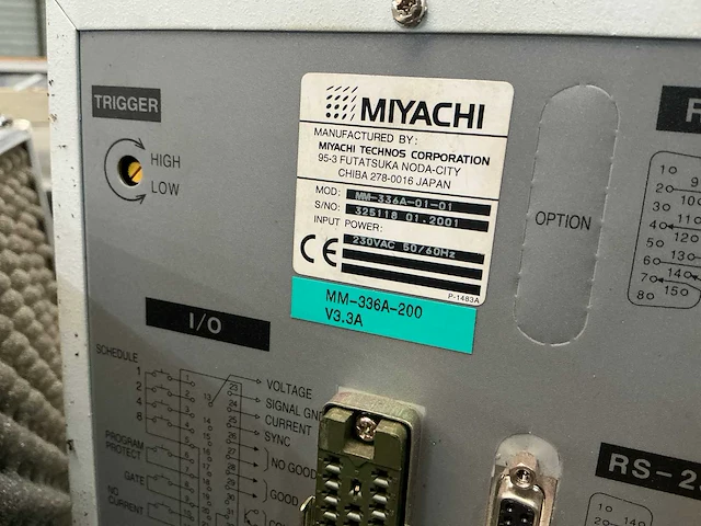 2001 miyachi mm-336a-01-01 lascontrole - afbeelding 7 van  11