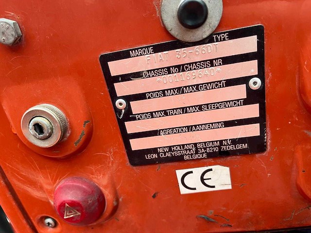 2001 new holland 35-66 dt 4wd landbouwtractor - afbeelding 9 van  9