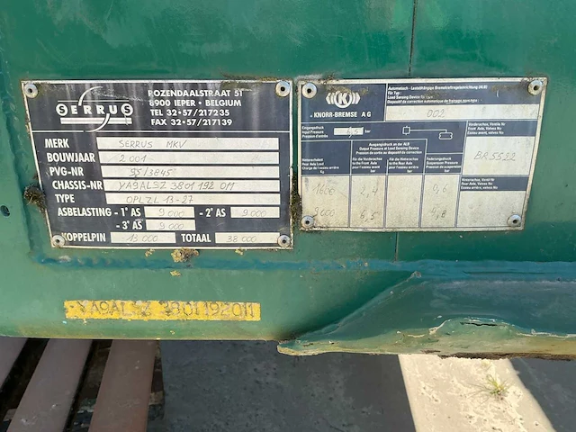 2001 serrus mkv opl2l13-27 trailer - afbeelding 27 van  33