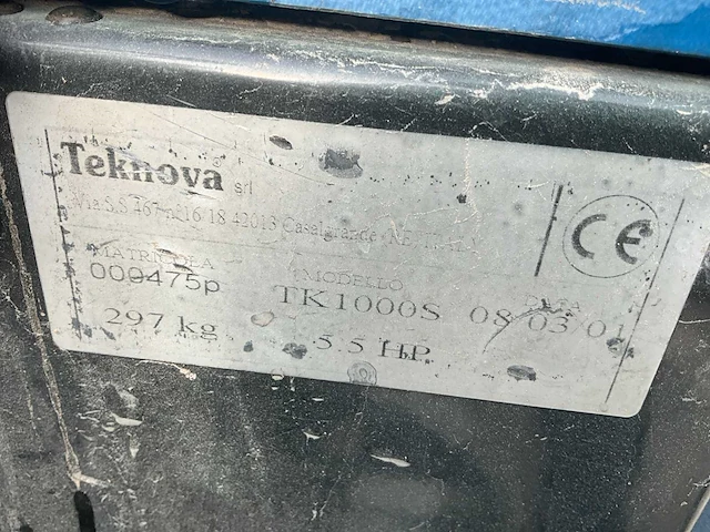 2001 teknova tk1000s veegmachine - afbeelding 6 van  14