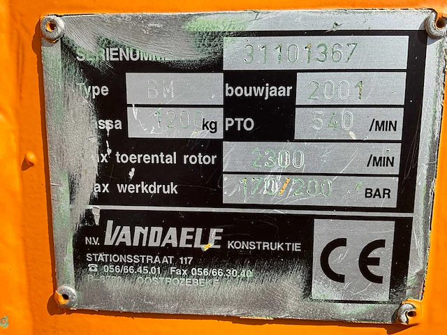 2001 vandaele bl gedragen kantenmaaier - afbeelding 19 van  30