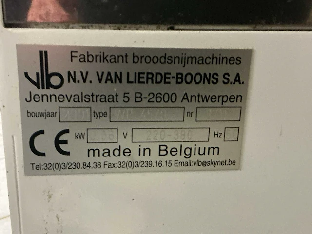 2001 vlb broodsnijmachine - afbeelding 5 van  5