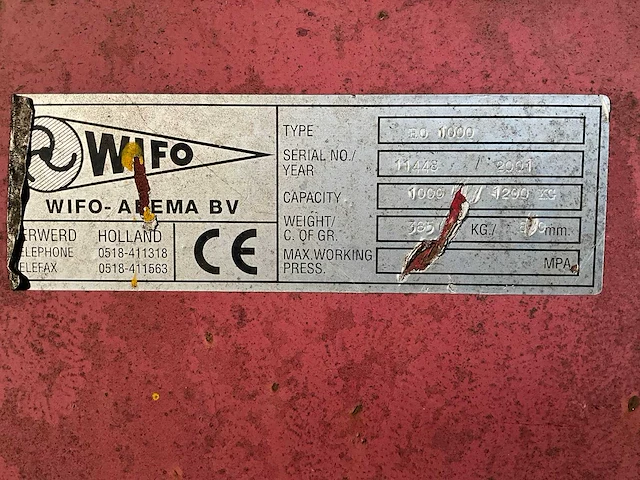 2001 wifo ho 1000 heftruckopschepbak - afbeelding 6 van  7
