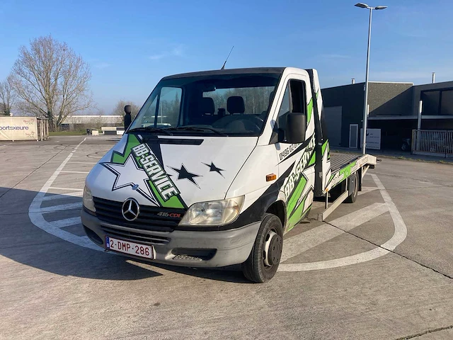 2002 - mercedes 416 cdi - sprinter takelwagen - afbeelding 1 van  15