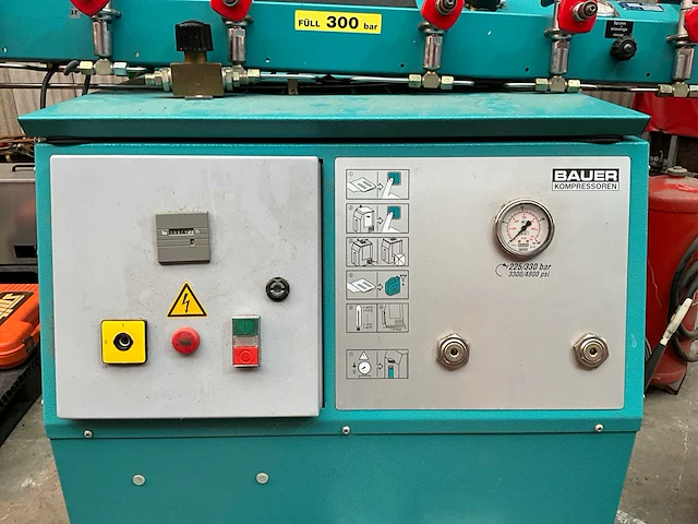 2002 bauer mv120-5.5-2 luchtcompressor - afbeelding 2 van  9
