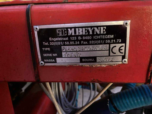 2002 beyne plk40-3500 veldspuit - afbeelding 3 van  18