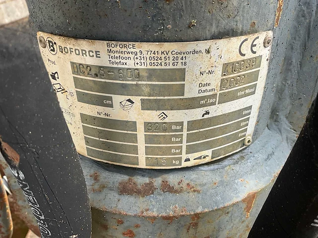 2002 boforce dc2.5-600 hydraulische funderingsgrijper - afbeelding 7 van  7