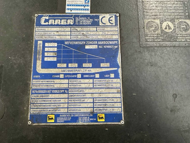 2002 carer z65k vorkheftruck - afbeelding 17 van  26