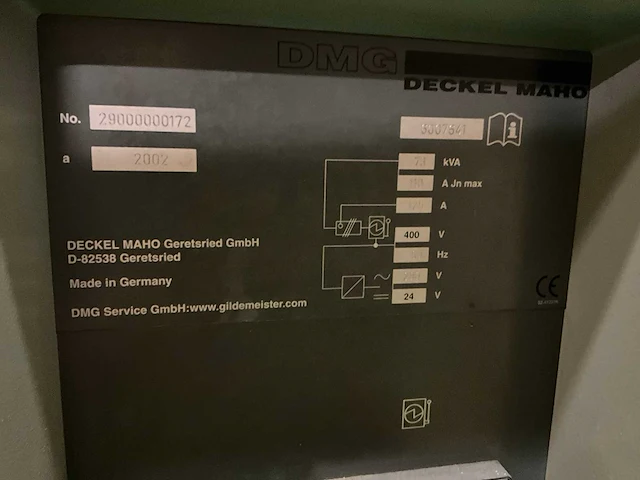 2002 decker maho dmc85v linear cnc universele bewerkingscentra - afbeelding 23 van  25