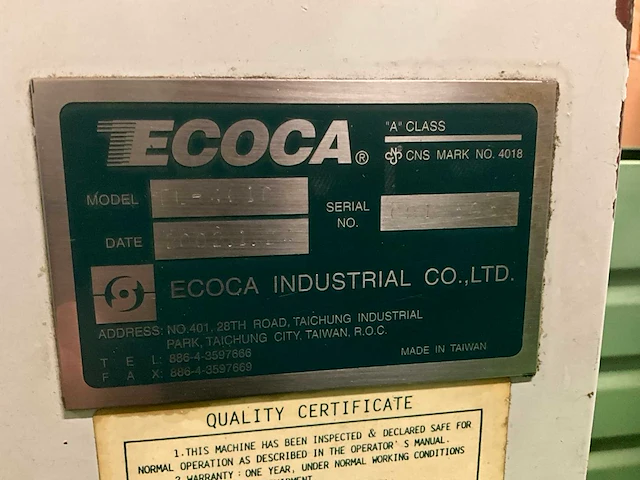 2002 ecoca el-4610e cnc draaibank - afbeelding 12 van  12
