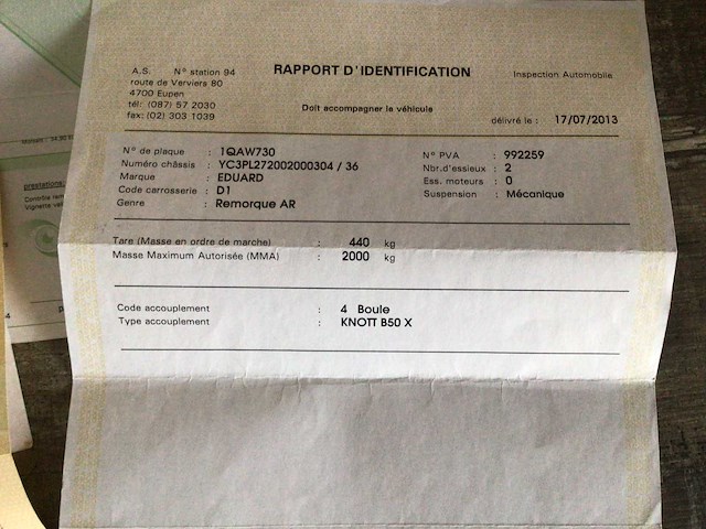 2002 eduard dropside tray at20 auto aanhanger - afbeelding 7 van  17