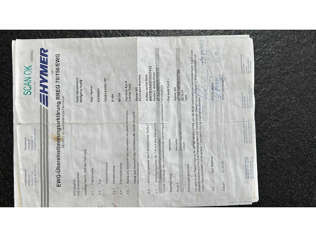 2002 hymer b584 camper - afbeelding 13 van  16