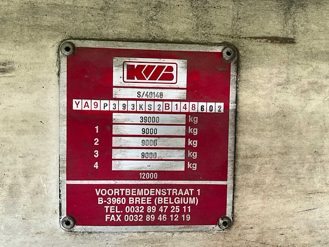 2002 kwb - mc machines chapepomp oplegger - afbeelding 25 van  36