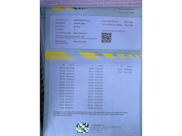 2002 lancia lybra - afbeelding 18 van  34