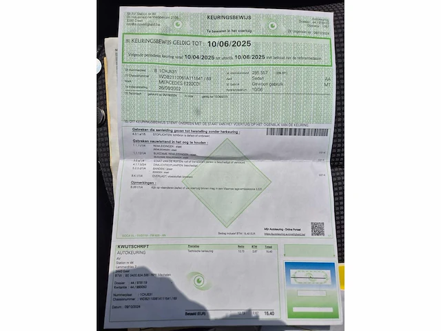 2002 mercedes-benz e220cdi personenauto - afbeelding 14 van  23