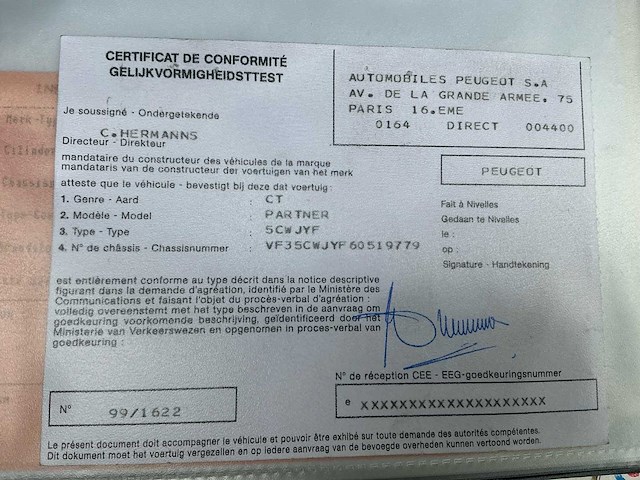 2002 peugeot partner - afbeelding 27 van  39