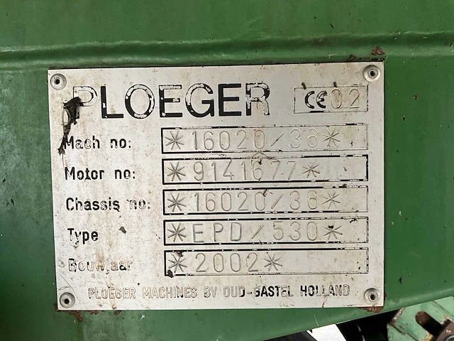 2002 ploeger epd 530 overige oogstmachines - afbeelding 32 van  33