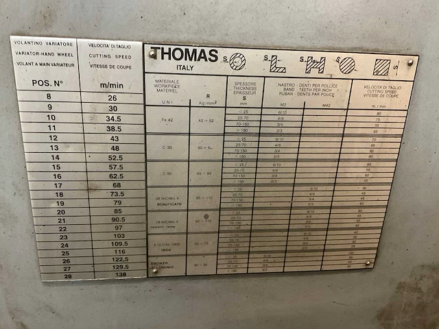 2002 thomas sar 360 sa gds bandzaagmachine - afbeelding 9 van  12