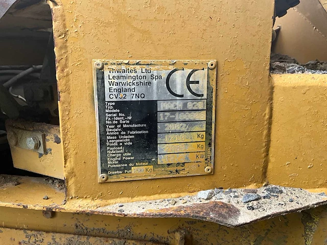 2002 thwaites mach 020 dumper - afbeelding 8 van  30