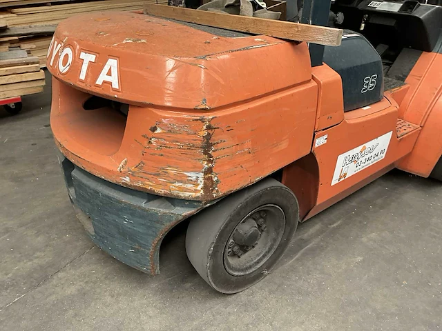 2002 toyota 02-7fd35 vorkheftruck - afbeelding 16 van  20