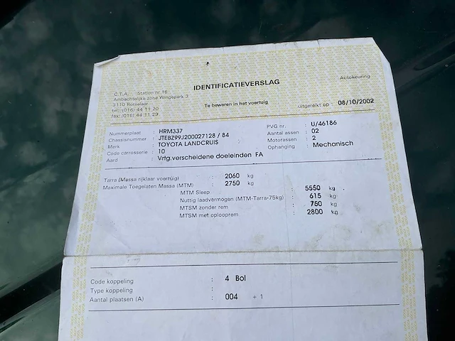 2002 toyota landcruis personenauto - afbeelding 46 van  46