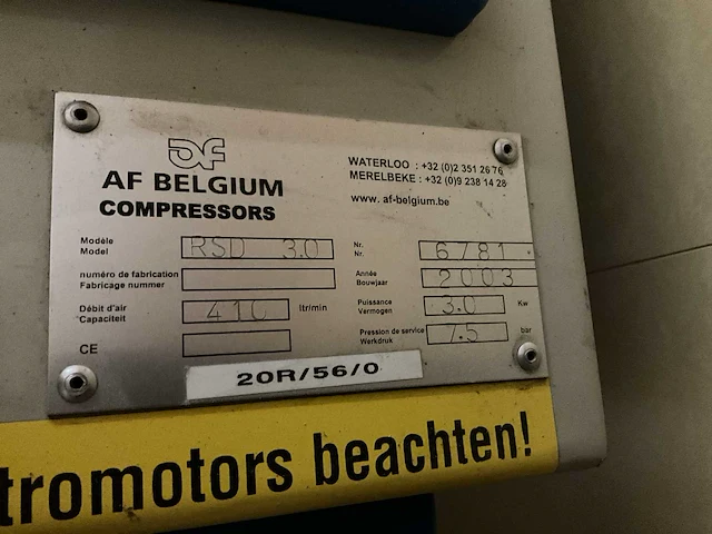 2003 af rsd 3.0 luchtcompressor - afbeelding 6 van  7