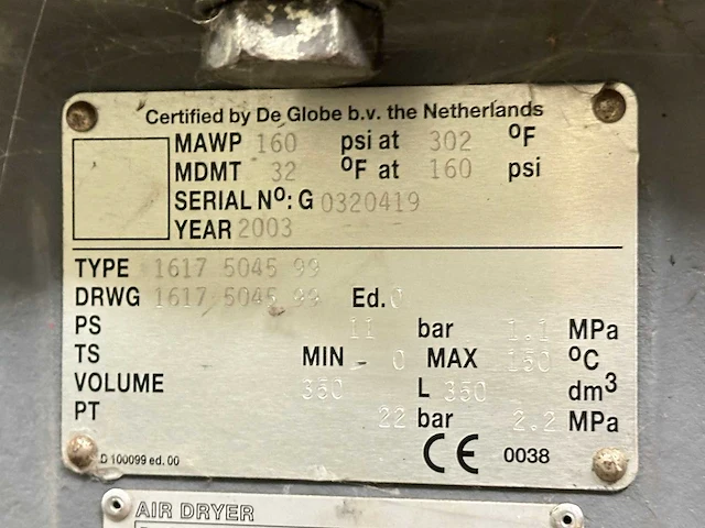 2003 atlas copco md 800 w vsd-luchtdroger - afbeelding 7 van  13
