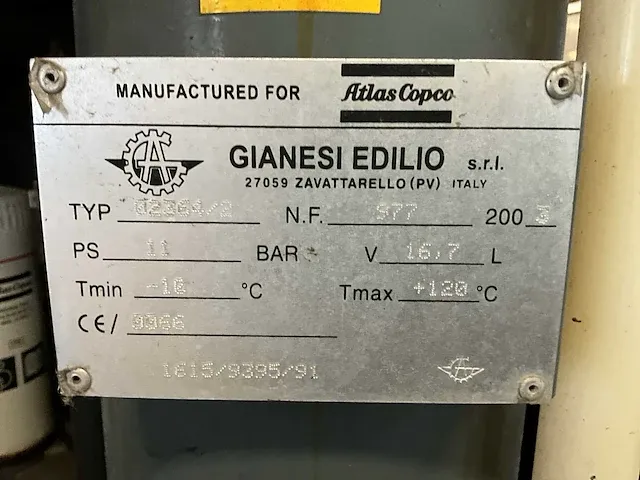 2003 atlas copco xas 66 luchtcompressor - afbeelding 4 van  12