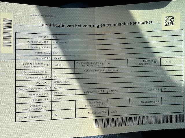 2003 ford fiesta personenauto - afbeelding 5 van  14