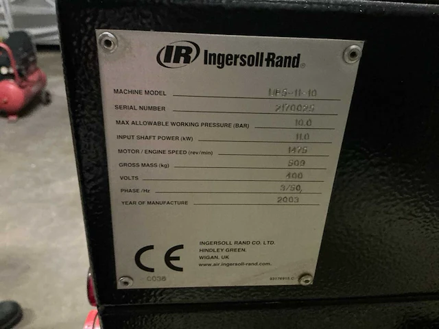 2003 ingersoll rand up5-11-10 schroefcompressor - afbeelding 6 van  18