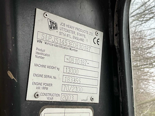 2003 jcb js145 mobiele kraan - afbeelding 4 van  38