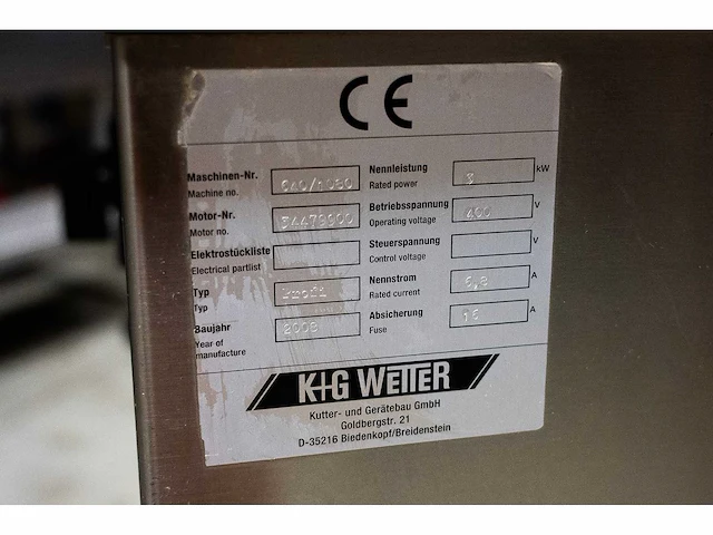2003 k+g wetter profi vleeswolf - afbeelding 5 van  6