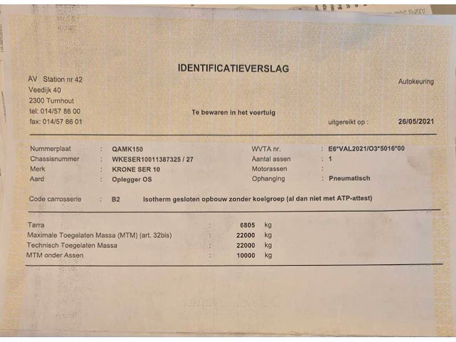 2003 krone ser10 oplegger - afbeelding 14 van  27
