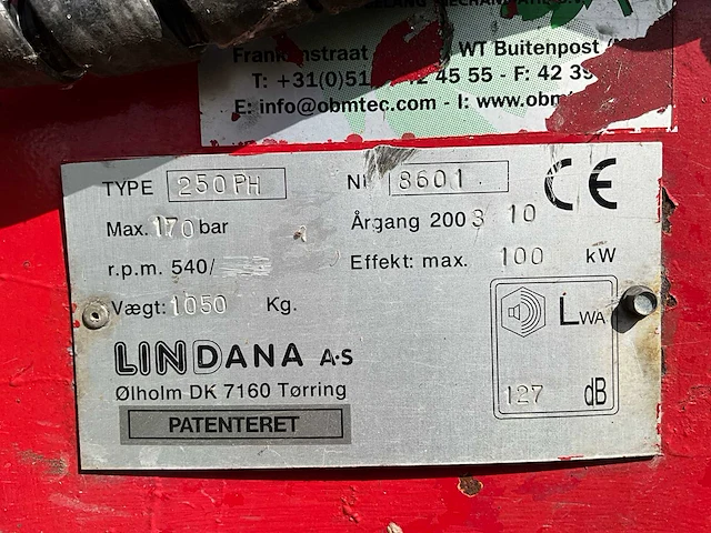 2003 lindana 250ph getrokken houthakselaar - afbeelding 9 van  18