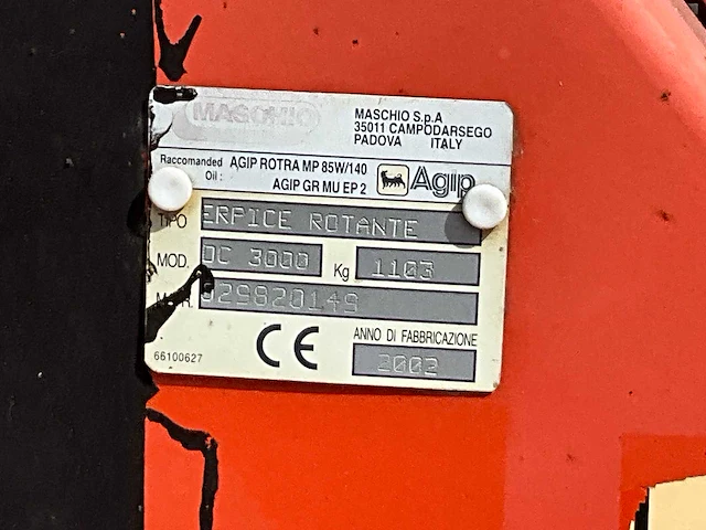 2003 maschio gaspardo dc 3000 - afbeelding 6 van  6