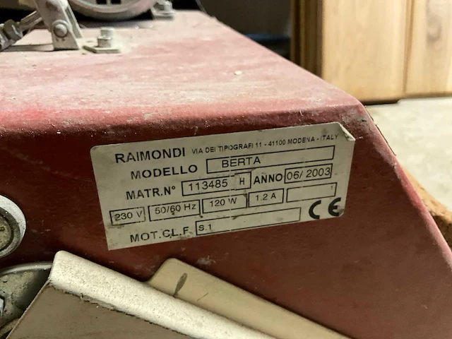 2003 raimondi berta sponsmachine - afbeelding 6 van  6
