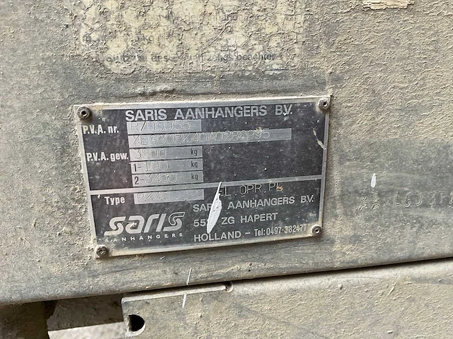 2003 saris pk40 kipper-aanhangwagen - afbeelding 2 van  22
