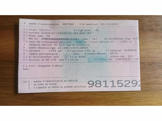 2003 toyota mr 2 w3 auto - afbeelding 21 van  28
