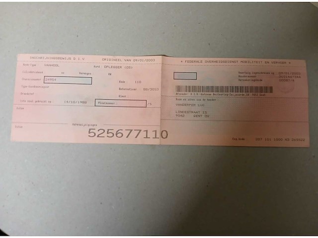 2003 vanhool dieplader - afbeelding 14 van  22