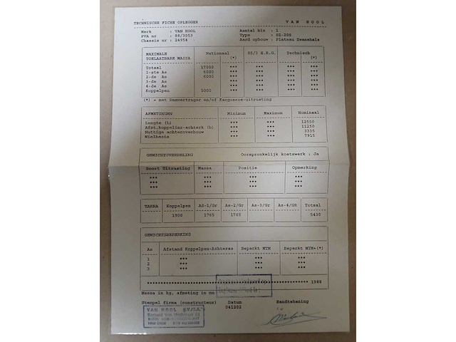 2003 vanhool dieplader - afbeelding 15 van  22