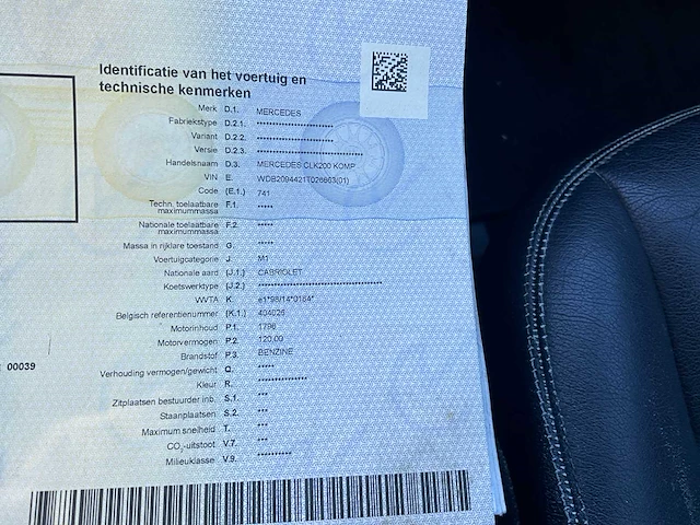 2004 - mercedes-benz clk200 - personenauto - afbeelding 20 van  32