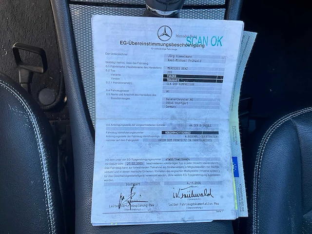 2004 - mercedes-benz clk200 - personenauto - afbeelding 24 van  32